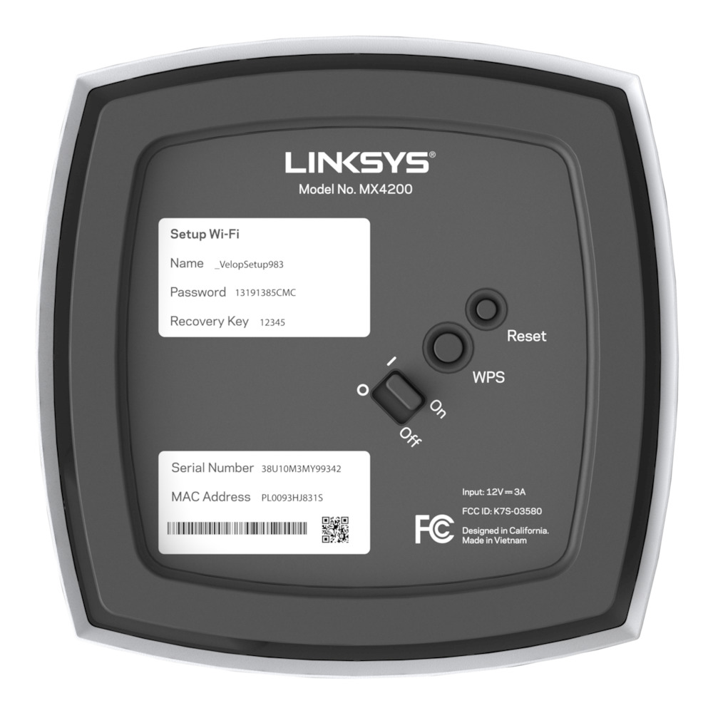 Linksys Velop 三頻 MX4200 Mesh WiFi6網狀路由器(一入) (AX4200)