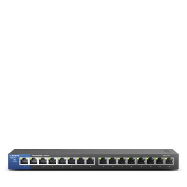 Linksys 16埠 Gigabit 超高速乙太網路交換器 LGS116 (鐵殼)