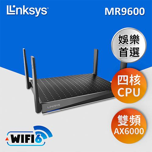 Linksys 雙頻 MR9600 Mesh WiFi 6 路由器(AX6000)